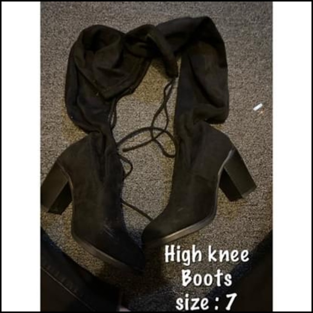 High knee boots
